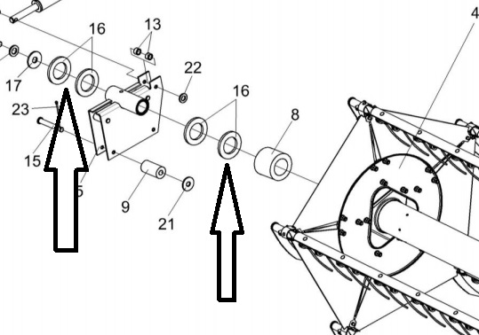 POLESE SHaiba regulirovochnaya motovila KIS 0600419 (6455)