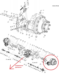 POLESE Reduktor bortovoi levii KZK-10-0107200-04 s 2012 g. (15079)