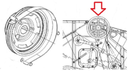 POLESE Kozhuh shkiva ustanovki shkivov KZK 0202970A (15608)