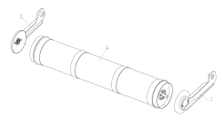 Вал тра-ра нижний нкам безбит. 142.03.30.300 с 2015г. в сб АКРОС