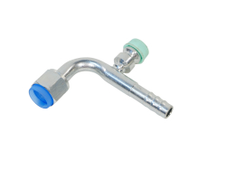 Фитинг сталь. 10мм 90гр с запр. (ТерраФриго) без стакана