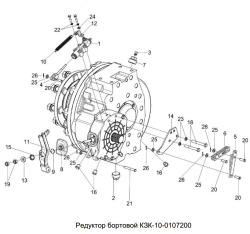 POLESE Reduktor bortovoi pravii  KZK-10-0107200 s 2012 g. (15698)