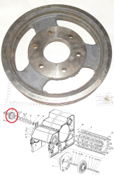 POLESE SHkiv barabana molotilnogo 3h ruch posle 11 goda KZK-12-0102104 (12026)