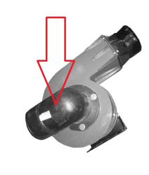 POLESE Vozduhovod (patrubok) vent otsos pili UES-7-0000005 (UES-7-0000002) (15579)