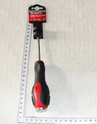 otvertka (-) udarnaya c usilitelem pod gaechnii klyuch, SL5 x 75, plastikovaya rukoyatka, MATRIX (14929)