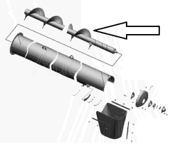 AKROS SHnek vigr nakl 145.48.01.050 L4590 mm TORUM Rostselmash (6758)