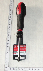 otvertka (+) udarnaya c usilitelem pod gaechnii klyuch, PH2 x 100 mm, plastikovaya rukoyatka, MATRIX (14355)