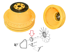 POLESE SHkiv krilacha ventiyal dvig KZK-12-3-0126101 (15803)