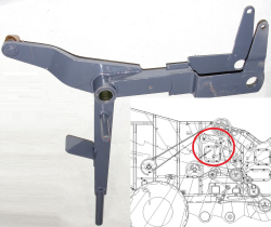 POLESE Richag natyazhnoi zadn kpriv KZK 0202940V bez shkiva (14259)