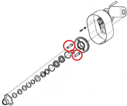 POLESE Palec vtulki kpriv ventilyatora ochistki KZK-12-0202665A (15680)