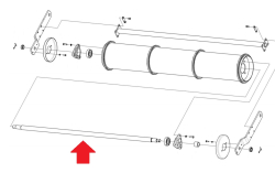 POLESE Val vala nizhnego naklonnoi kameri KZK-12-1816609A pustoi (15561)