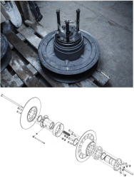 Вариатор битера отбойного слева КЗК 0108000 до 05.2014 г