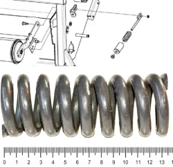 POLESE Pruzhina natyazheniya transportera nakl kam KZK-12A-1-1800618 (KZS-1218A-1) (15693)