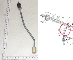 POLESE Masloprovod podshipn barab molotiln KZK-12-0102250 (truba) (13615)