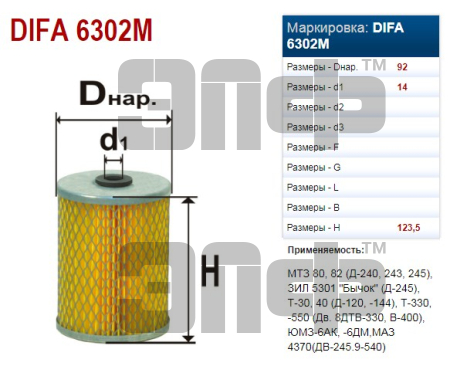 EFOT (T6302M) EFT-75A-1117040A (DIFA) (12822)