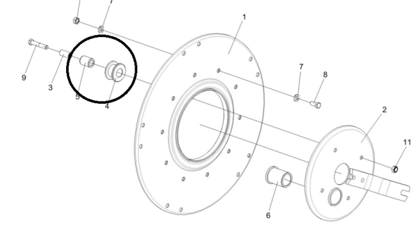 POLESE Rolik ekscentr motovila v sb KZK-12-1573240 (6178)