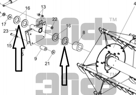 POLESE SHaiba regulirovochnaya motovila KIS 0600419 (6455)