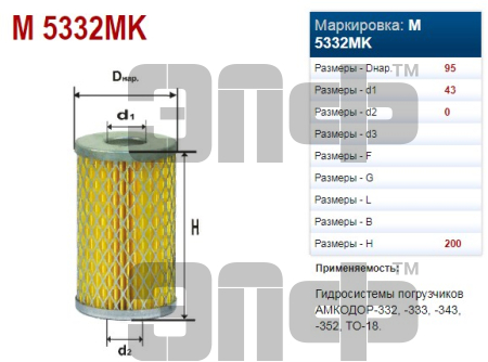 EFOM EFM 028-1012040 (M 5332MK) (MTZ) (DIFA) (12788)